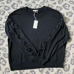 Z Supply long sleeve shirt (true black) size L
